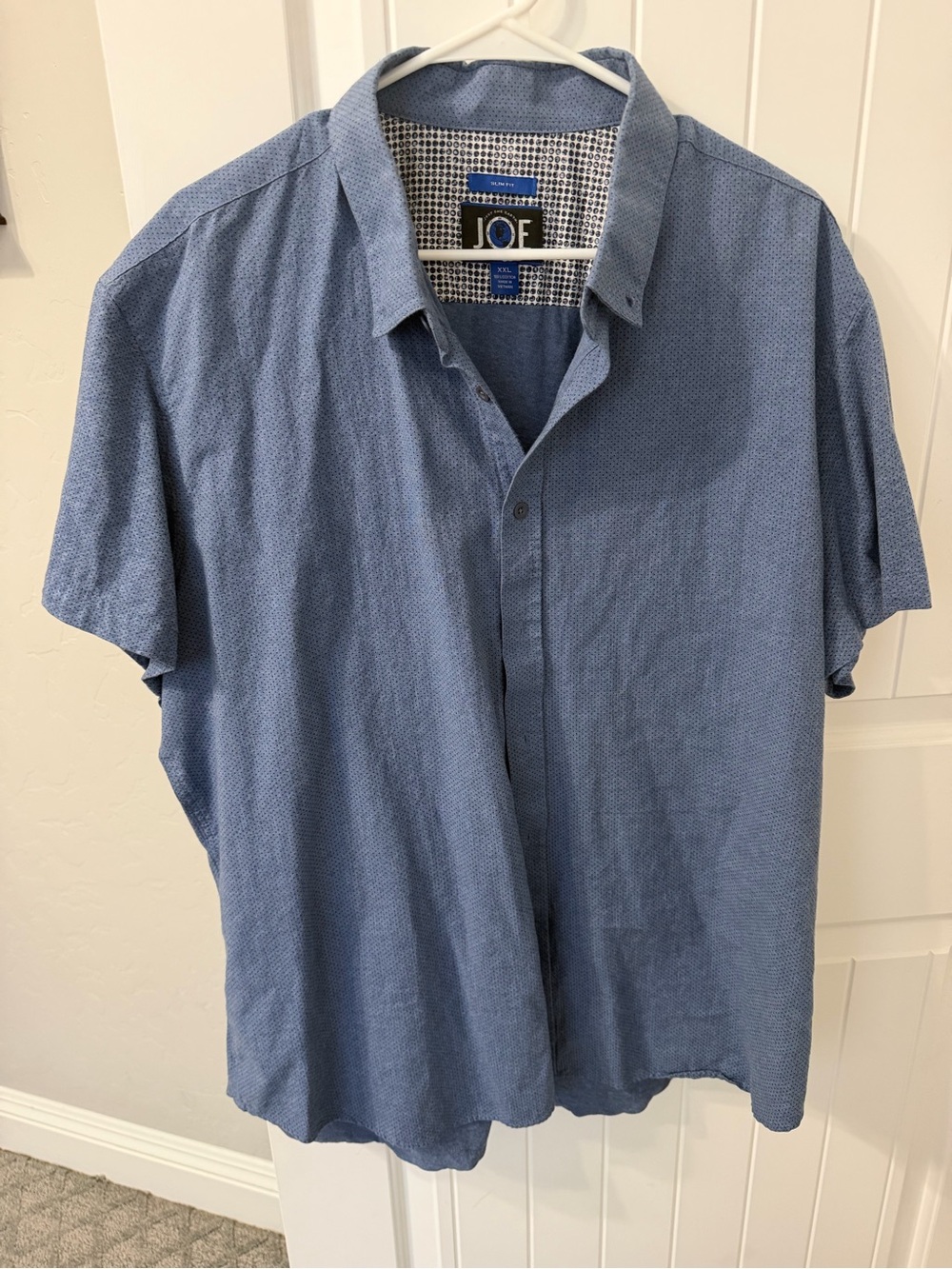 Joseph Abboud Light Blue Short-Sleeve Button-Down Shirt